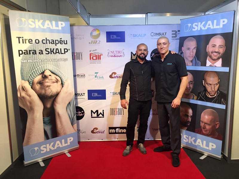 April 2015, Jason Piris ( Right ) MD of Skalp UK and Wesley Texiera happily pose at the successful launch of Skalp São Paulo, Brazil.